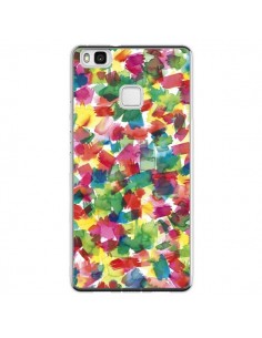 Coque Huawei P9 Lite Speckled Watercolor Blue - Ninola...