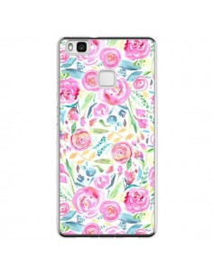 Coque Huawei P9 Lite Speckled Watercolor Pink - Ninola...