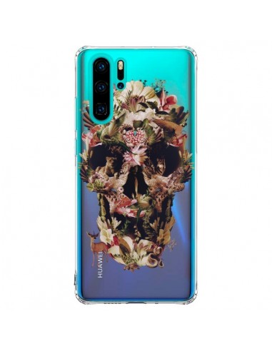 Coque Huawei P30 Pro Jungle Skull Tête de Mort Transparente - Ali Gulec