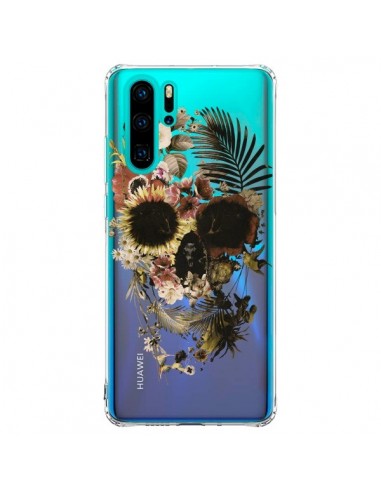 Coque Huawei P30 Pro Garden Skull Tête de Mort Transparente - Ali Gulec