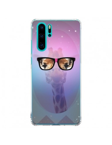 Coque Huawei P30 Pro Girafe Geek à Lunettes - Aurelie Scour