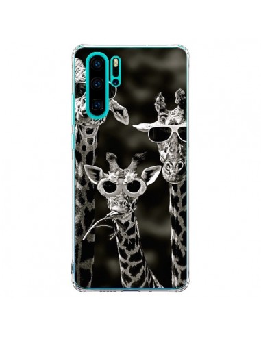 Coque Huawei P30 Pro Girafe Swag Lunettes Familiy Giraffe - Asano Yamazaki