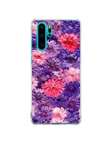 Coque Huawei P30 Pro Fleurs Violettes Flower Storm - Asano Yamazaki