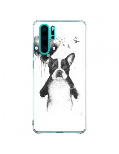 Coque Huawei P30 Pro Lover Bulldog Chien Dog My Heart Goes Boom - Balazs Solti