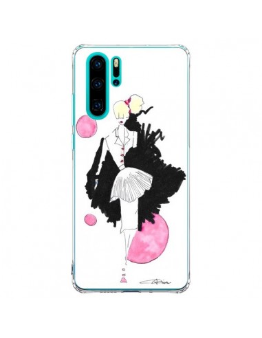 Coque Huawei P30 Pro Demoiselle Femme Fashion Mode Rose - Cécile