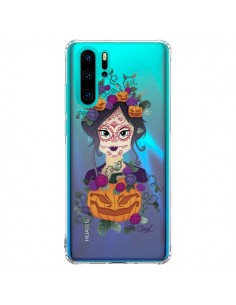 Coque Huawei P30 Pro Femme Closed Eyes Santa Muerte...
