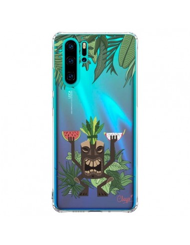 Coque Huawei P30 Pro Tiki Thailande Jungle Bois Transparente - Chapo