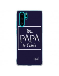 Coque Huawei P30 Pro Elu Papa de l'Année Bleu Marine - Chapo