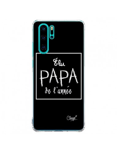 Coque Huawei P30 Pro Elu Papa de l'Année Noir - Chapo