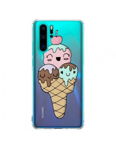 Coque Huawei P30 Pro Ice Cream Glace Summer Ete Cerise Transparente - Claudia Ramos