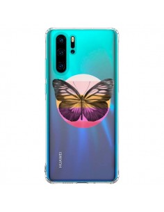 Coque Huawei P30 Pro Papillon Butterfly Transparente -...