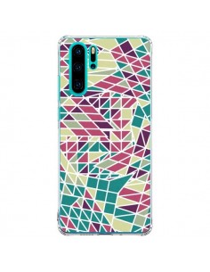 Coque Huawei P30 Pro Azteque Triangles Vert Violet -...