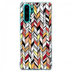 Coque Huawei P30 Pro Graphic Azteque Rouge Orange -  Léa...