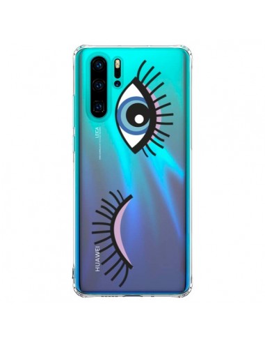 Coque Huawei P30 Pro Eyes Oeil Yeux Bleus Transparente -  Léa Clément