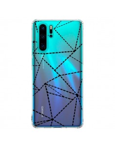 Coque Huawei P30 Pro Lignes Points Abstract Noir...