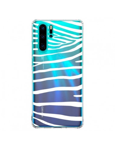 Coque Huawei P30 Pro Zebre Zebra Blanc Transparente - Project M