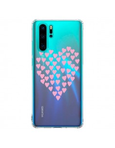 Coque Huawei P30 Pro Coeurs Heart Love Rose Pink...