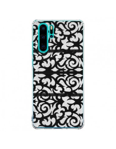 Coque Huawei P30 Pro Abstrait Noir et Blanc - Irene Sneddon