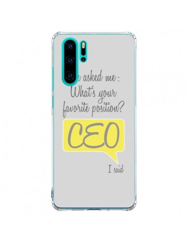 Coque Huawei P30 Pro What's your favorite position CEO I said, jaune - Shop Gasoline