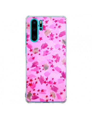 Coque Huawei P30 Pro Stars Etoiles Roses - Ebi...