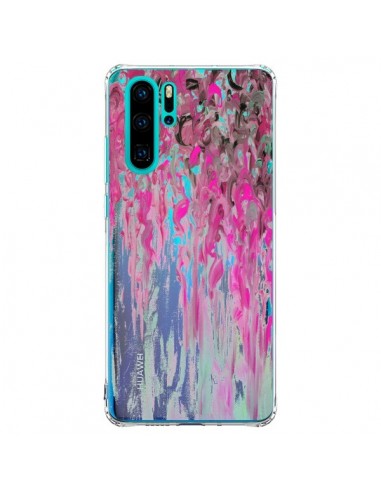 Coque Huawei P30 Pro Tempête Rose Transparente - Ebi Emporium