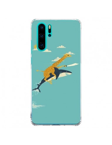Coque Huawei P30 Pro Girafe Epee Requin Volant - Jay Fleck