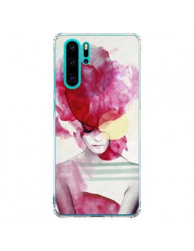 Coque Huawei P30 Pro Bright Pink Portrait Femme - Jenny Liz Rome