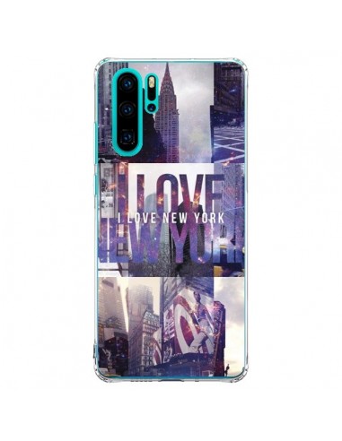 Coque Huawei P30 Pro I love New Yorck City violet - Javier Martinez