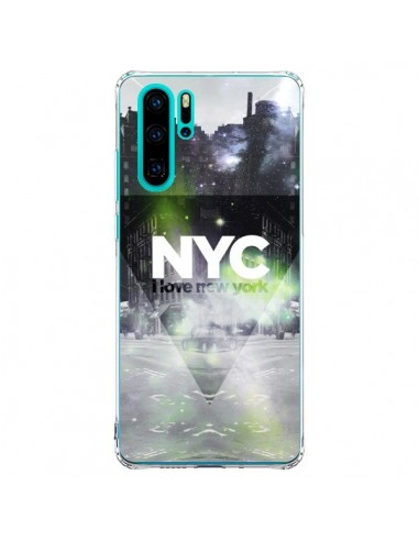 Coque Huawei P30 Pro I Love New York City Vert - Javier Martinez