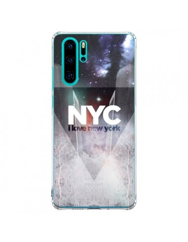 Coque Huawei P30 Pro I Love New York City Bleu - Javier Martinez