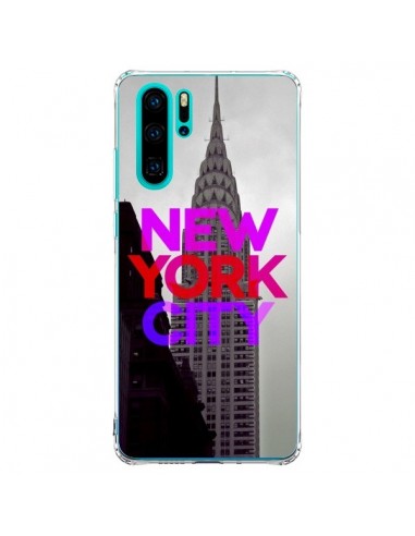 Coque Huawei P30 Pro New York City Rose Rouge - Javier Martinez