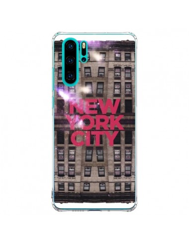 Coque Huawei P30 Pro New York City Buildings Rouge - Javier Martinez