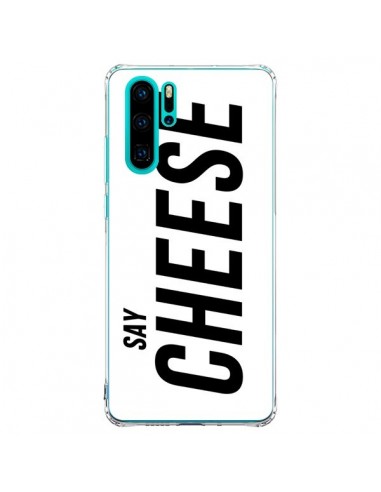 Coque Huawei P30 Pro Say Cheese Smile Blanc - Jonathan Perez