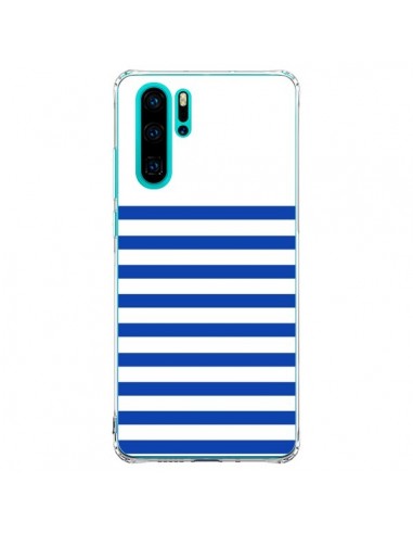 Coque Huawei P30 Pro Mariniere Bleu - Jonathan Perez