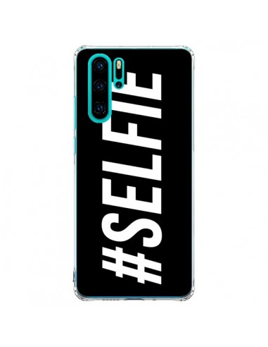 Coque Huawei P30 Pro Hashtag Selfie Noir Horizontal - Jonathan Perez