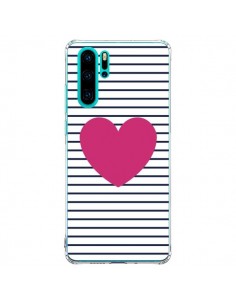 Coque Huawei P30 Pro Coeur Traits Marin - Jonathan Perez