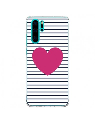 Coque Huawei P30 Pro Coeur Traits Marin - Jonathan Perez