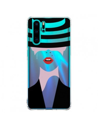 Coque Huawei P30 Pro Femme Chapeau Hat Lady Transparente - Dricia Do