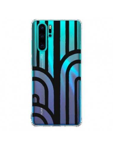 Coque Huawei P30 Pro Geometric Noir Transparente - Dricia Do