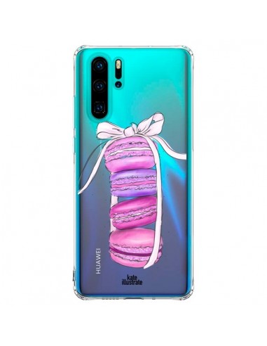 Coque Huawei P30 Pro Macarons Pink Purple Rose Violet Transparente - kateillustrate