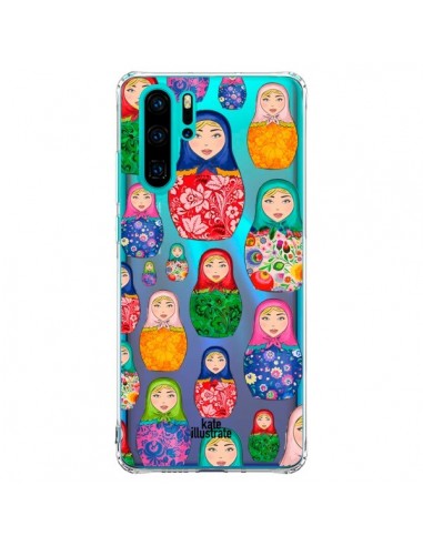 Coque Huawei P30 Pro Matryoshka Dolls Poupées Russes Transparente - kateillustrate