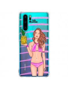 Coque Huawei P30 Pro Malibu Ananas Plage Ete Rose...