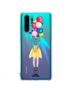 Coque Huawei P30 Pro Girls Balloons Ballons Fille...