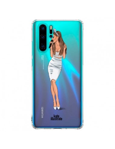 Coque Huawei P30 Pro Ice Queen Ariana Grande Chanteuse Singer Transparente - kateillustrate