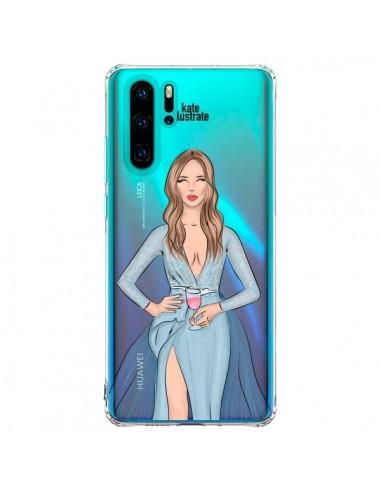 Coque Huawei P30 Pro Cheers Diner Gala Champagne Transparente - kateillustrate