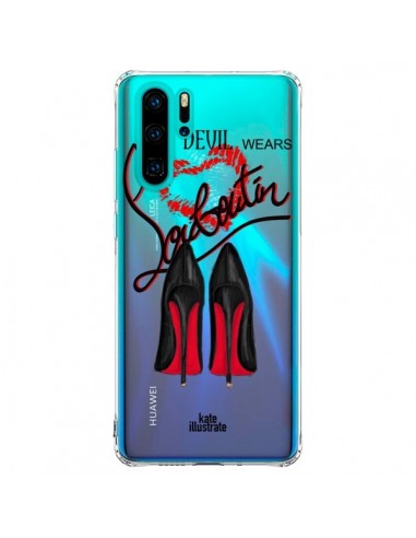 Coque Huawei P30 Pro The Devil Wears Shoes Demon Chaussures Transparente - kateillustrate