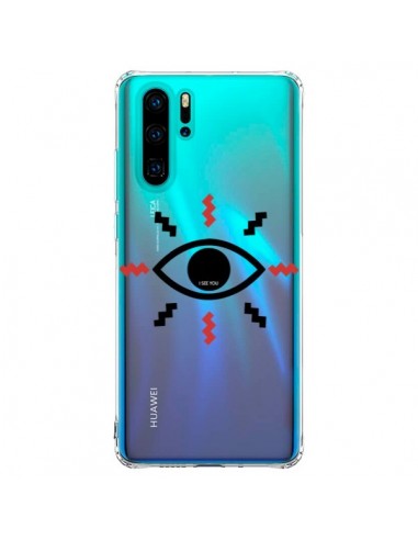 Coque Huawei P30 Pro Eye I See You Oeil Transparente - Koura-Rosy Kane