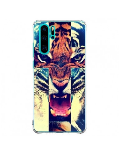 Coque Huawei P30 Pro Tigre Swag Croix Roar Tiger - Laetitia