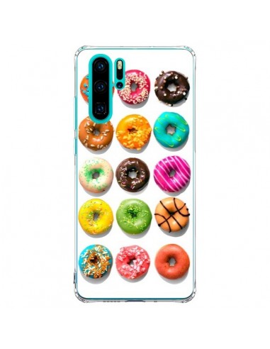 Coque Huawei P30 Pro Donuts Multicolore Chocolat Vanille - Laetitia