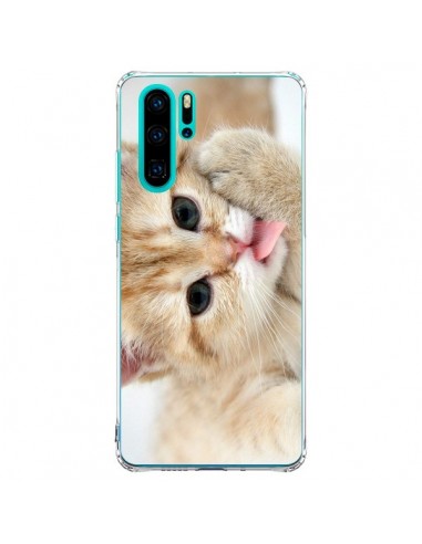 Coque Huawei P30 Pro Chat Cat Tongue - Laetitia